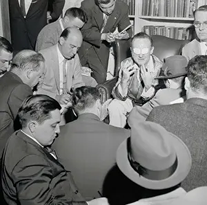 Reporters Interviewing Victor Riesel