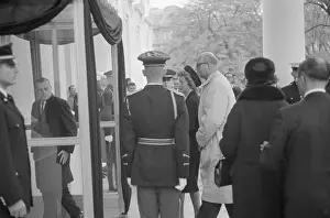 55 59 Years Prints: Representative James Roosevelt and His Wife Pay Their Respects to the Late President Kennedy