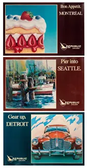 Republic Airlines Travel Posters