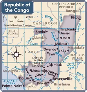 Republic of the Congo country map