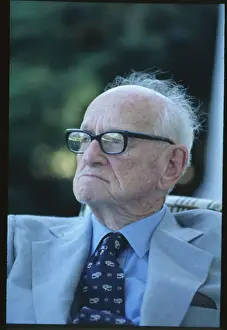 Republican Alf Landon on Patio
