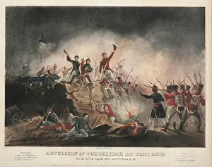 Attack Prints: Repulsion of the British at Fort Erie
