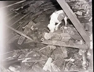 Injury Prints: Rescue Dog Helping an Injured Man