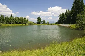 Vistas Prints: Reservoir on the Kitzbueheler Horn, St. Johann, Tyrol, Austria, Europe