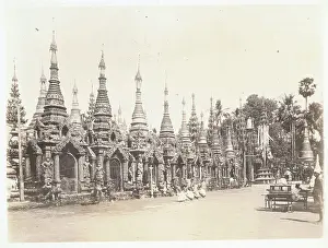 Yangon Prints: Residents Admiring the Shwe Dagon Pagoda
