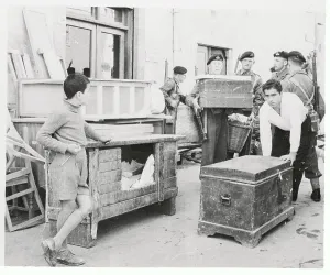 Nicosia Prints: Residents and Troops Moving Households From Corrupt District