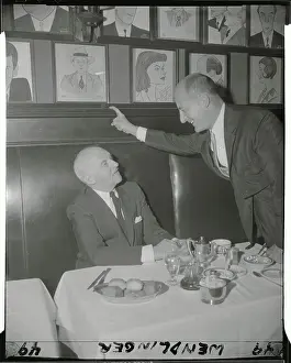 Restaurant Waiter Talking with Walter Winchell