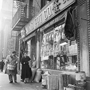 Grocery Store Prints: Restaurateur Florence Pike Shopping for Groceries