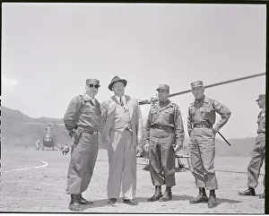Reuben Robertson Jr. Posing with Army Officers