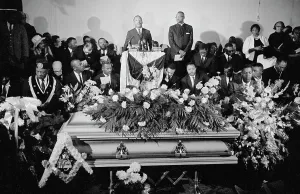 Marion Prints: Rev. Martin Luther King at Funeral
