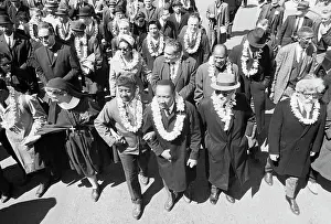 Selma Prints: Rev. Martin Luther King, Jr. Leading March in Selma