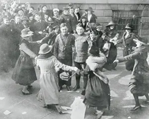 Revelers Celebrating Armistice Day