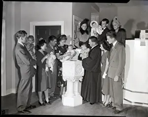 Levittown Prints: Reverend Baptizing Children