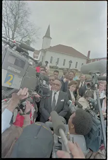 Desegregation Prints: Reverend Hosea Williams Speaking to Press After Integrating Church Services