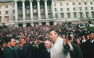 Belfast Prints: Reverend Ian Paisley Stressing a Particular Point