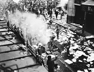Sao Paulo Prints: Revolutionists Burn Furniture in Street