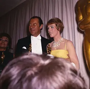 Rex Harrison and Julie Andrews at Oscar's