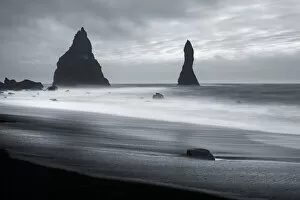 Images Dated 17th March 2018: Reynisdrangar rock, Reynisfjara Beach, Vik, Iceland