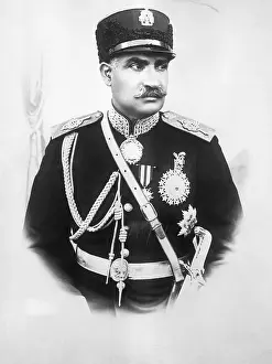 1920s Style Prints: Reza Khan in Royal Uniform