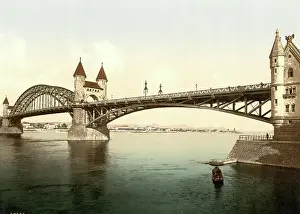 Landscape Shot Prints: Rhine bridge in the Siebengebirge