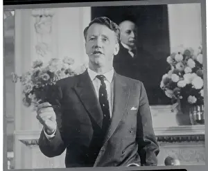 Rhodesian Leader Ian Smith Speaking to the Press
