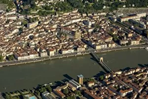 Images Dated 15th July 2014: Rhone, downtown, Vienne, Sainte-Colombe, Rhone-Alpes, France