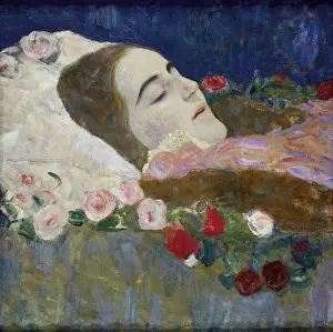 Klimt Prints: Ria Munk on her Deathbed, 1912