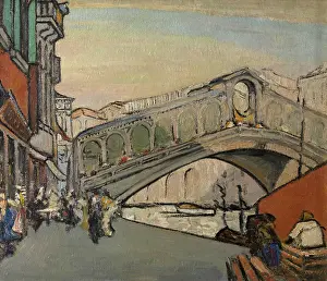 Belgian Prints: The Rialto Bridge In Venice