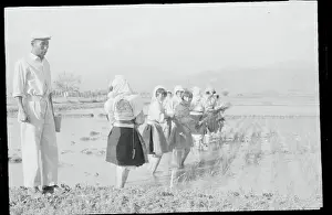 Rice Farmer Training Young Girls