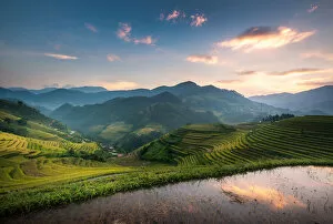 Images Dated 25th September 2014: Rice terrace, Mu cang chai