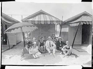 Edward F Prints: The Rich and Famous Sitting for Camera Under a Tent