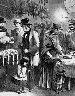 Poor Person Prints: Rich And Poor; or, the Two Christmas Dinners Illustration