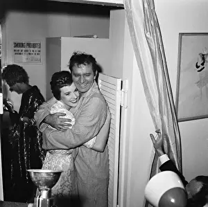 Richard Burton Hugging Julie Andrews