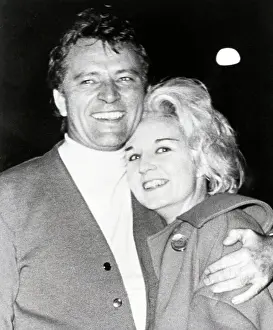 Richard Burton Hugs Wife Sybil