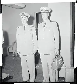 Byrd Prints: Richard Byrd Standing Next to His Son