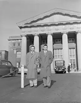 Richard Herrick and His Twin Leaving Hospital