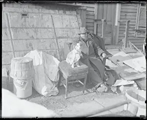 Richard Martin in His Shanty Dwelling