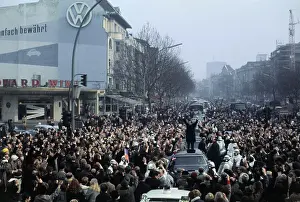 Richard Nixon Acknowledging Crowd from Hood of Car