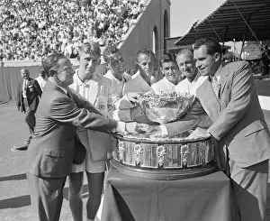 Congratulating Prints: Richard Nixon Congratulating Davis Cup Winners