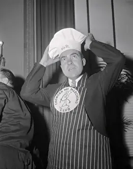 Richard Nixon Donning Chef Hat