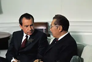 Hayakawa Prints: Richard Nixon and Dr. S.I. Hayakawa