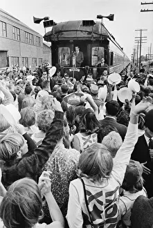 Springfield Prints: Richard Nixon On Back End Of Train