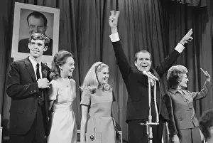 Richard Nixon and Family Celebrating Presidential Victory