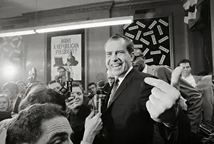 Richard Nixon Gesturing