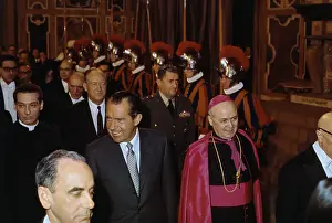 Richard Nixon with Giovanni Benelli and William P Rogers
