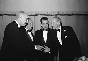 Richard Nixon Greeting Government Officials