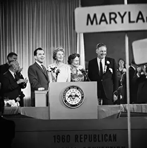 Rostrum Prints: Richard Nixon & Henry C Lodge W/Wives