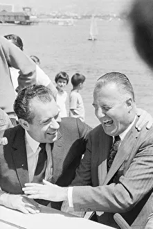 Richard Nixon Laughing with Spiro Agnew
