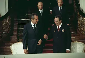 Huty31503 Prints: Richard Nixon And Leonid Brezhnev