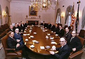 Richard Nixon Meeting with His Cabinet